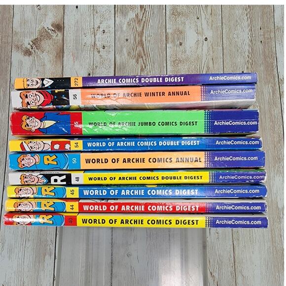 The Archie Library World Of Archie, Double Didest, Jumbo Comics Lot Of 9 Books - Picture 2 of 10